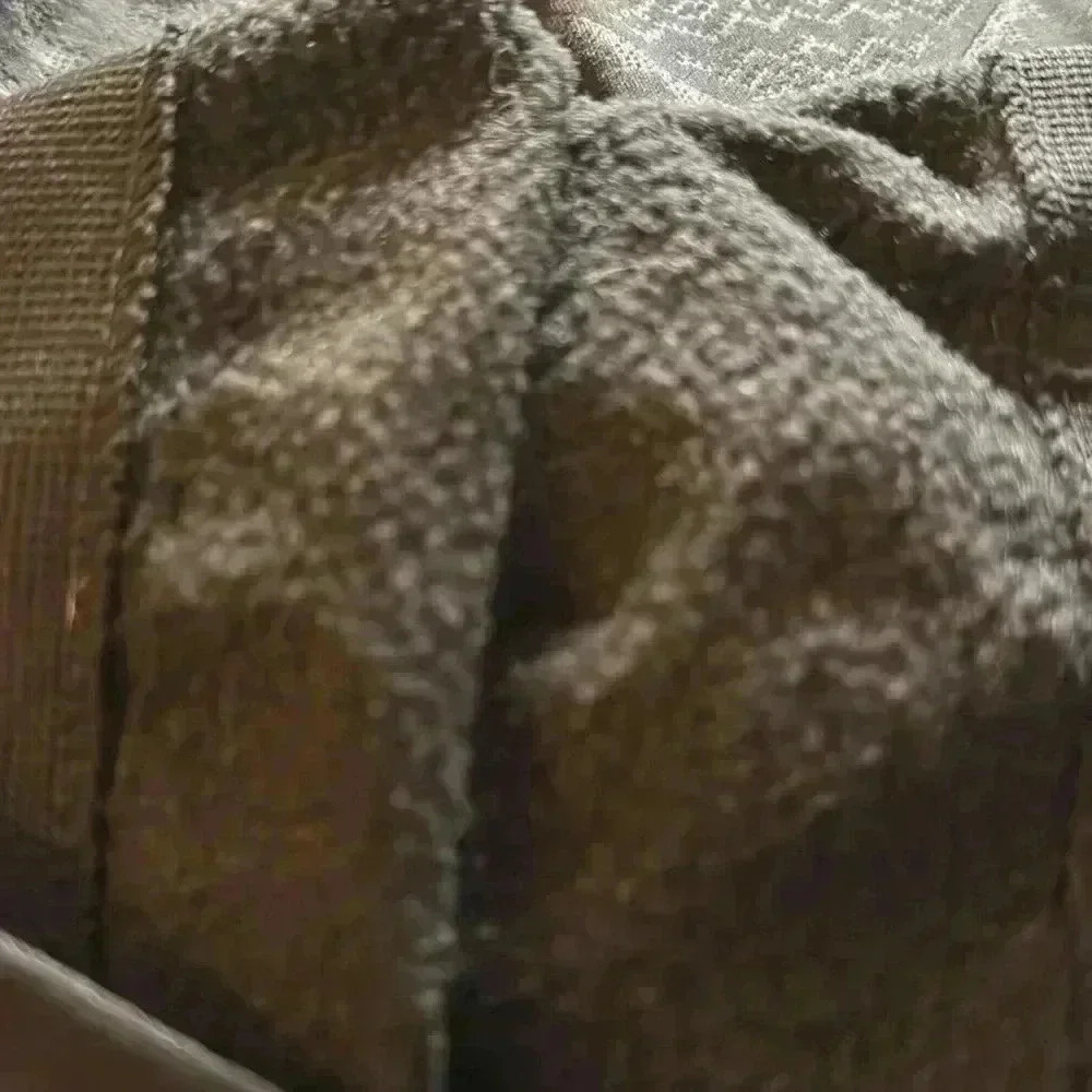 Black leggings- with design and fuzzy lined interior- size medium - Picture 3 of 3